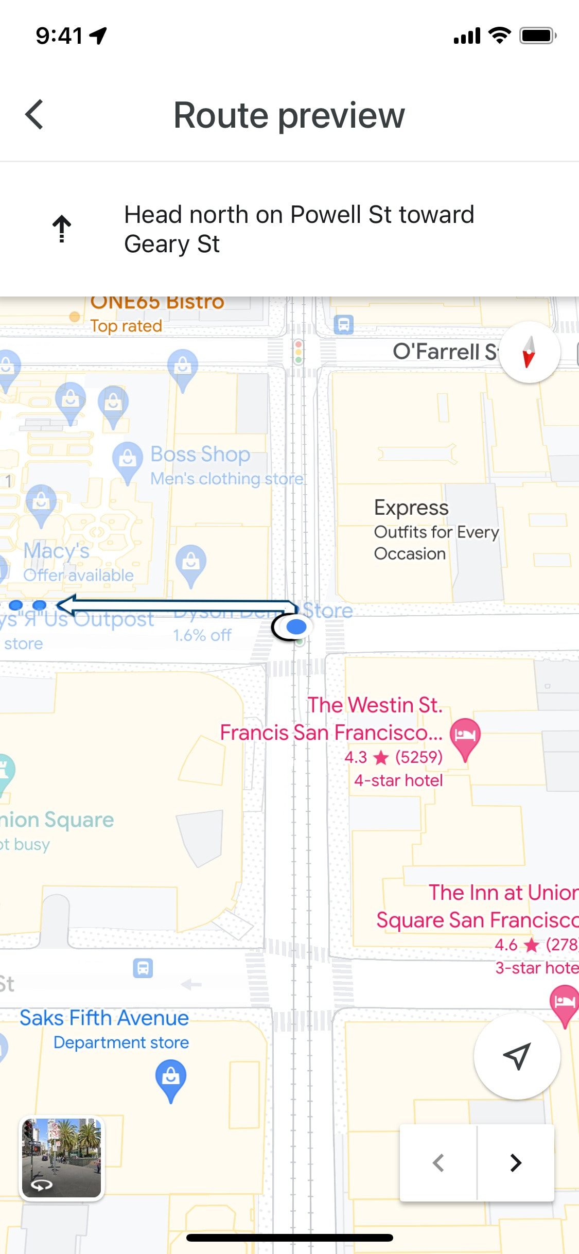 Google Maps iOS screen 105