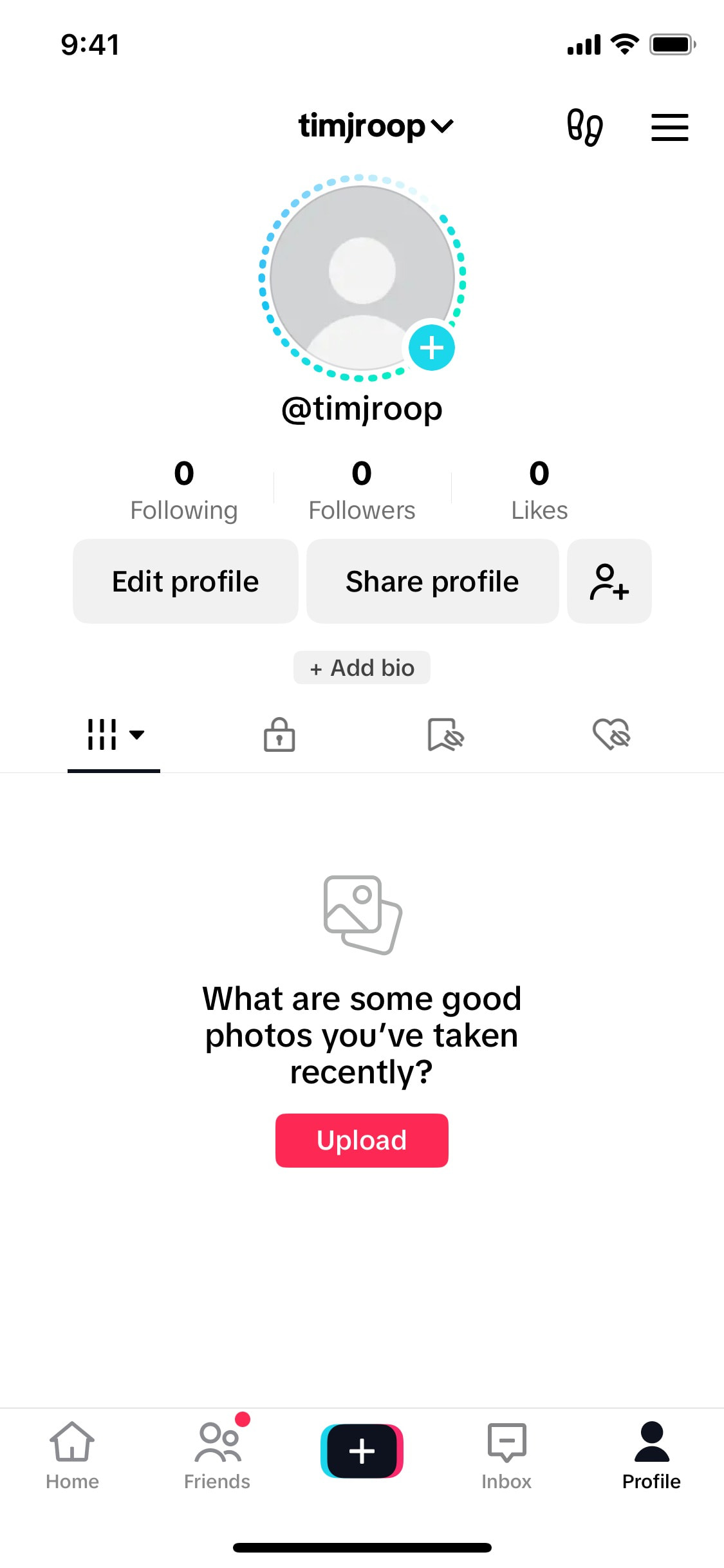 TikTok iOS screen 543