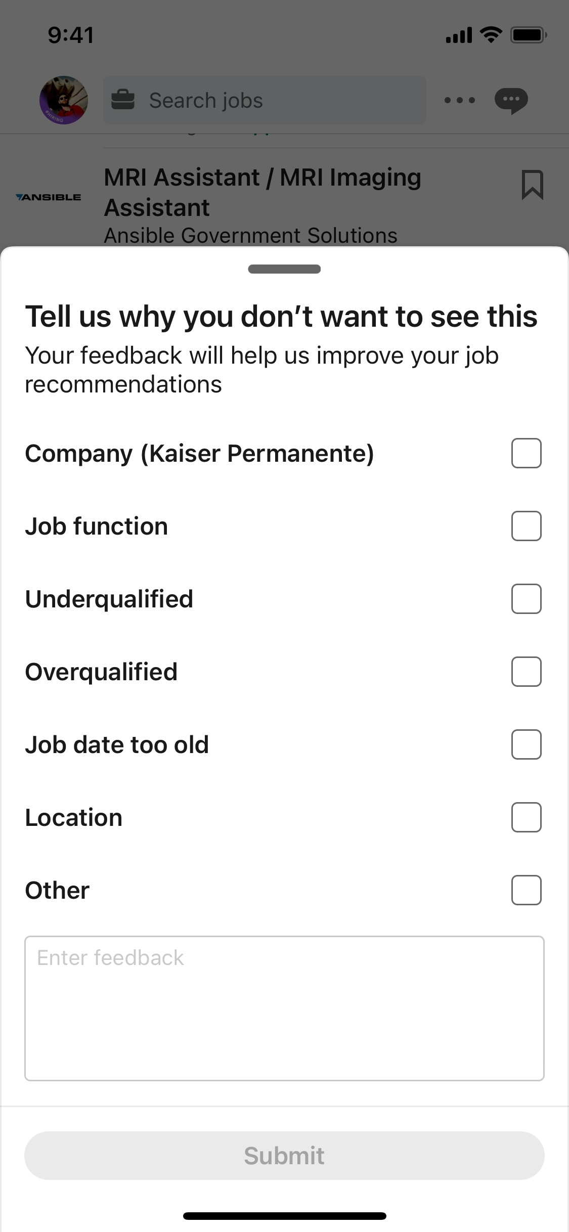 LinkedIn iOS screen 270