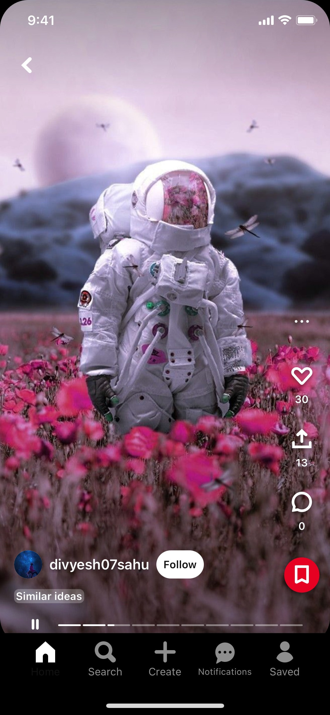 Pinterest iOS screen 320
