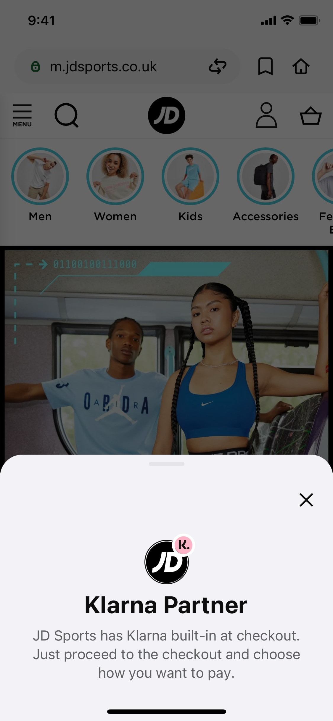 Klarna iOS screen 342