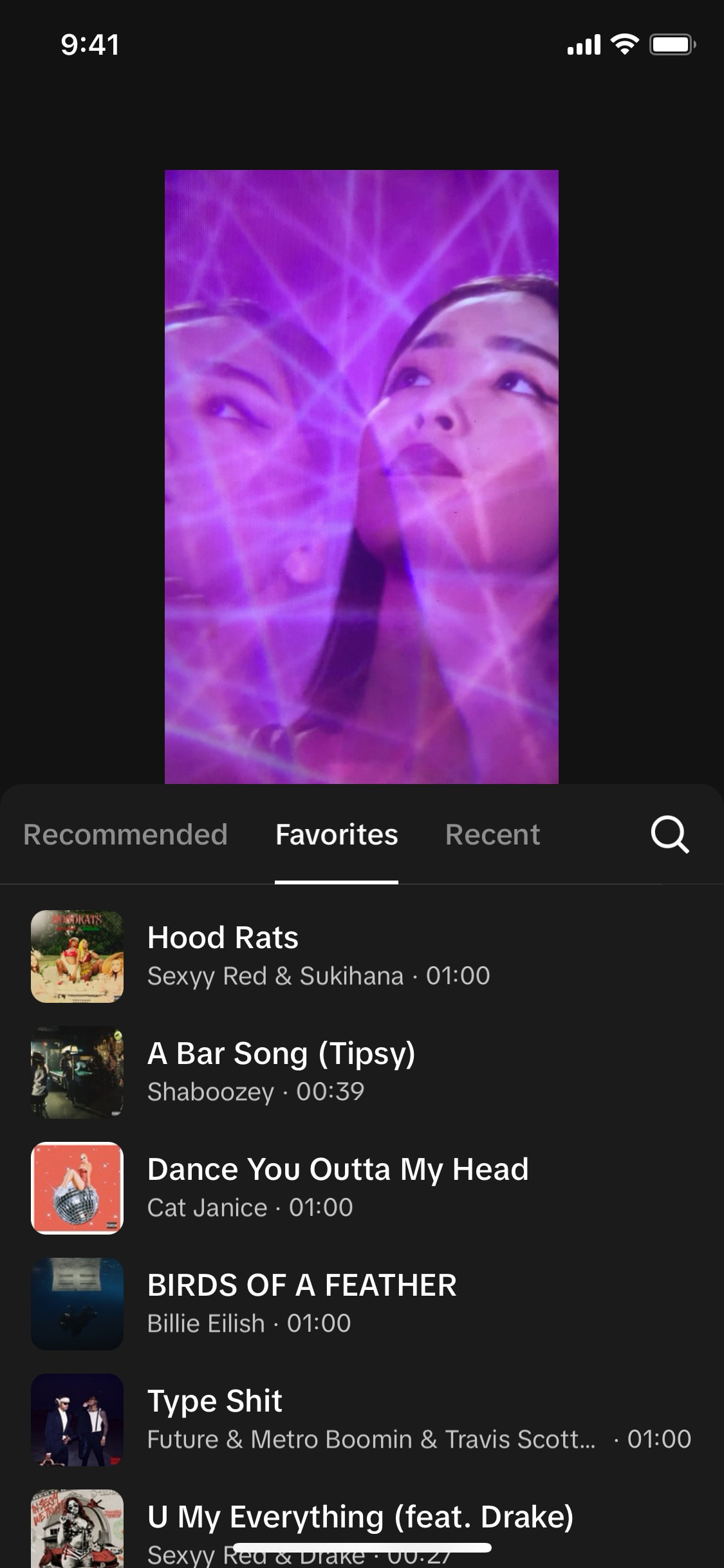 TikTok iOS screen 322