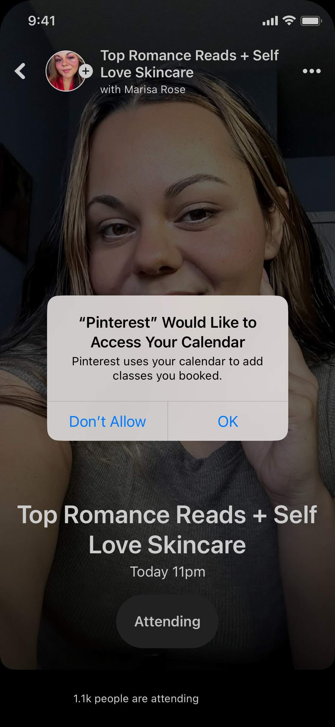 Pinterest iOS screen 483