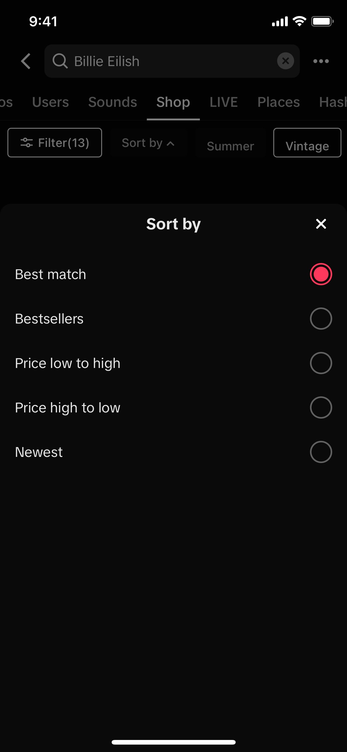 TikTok iOS screen 492