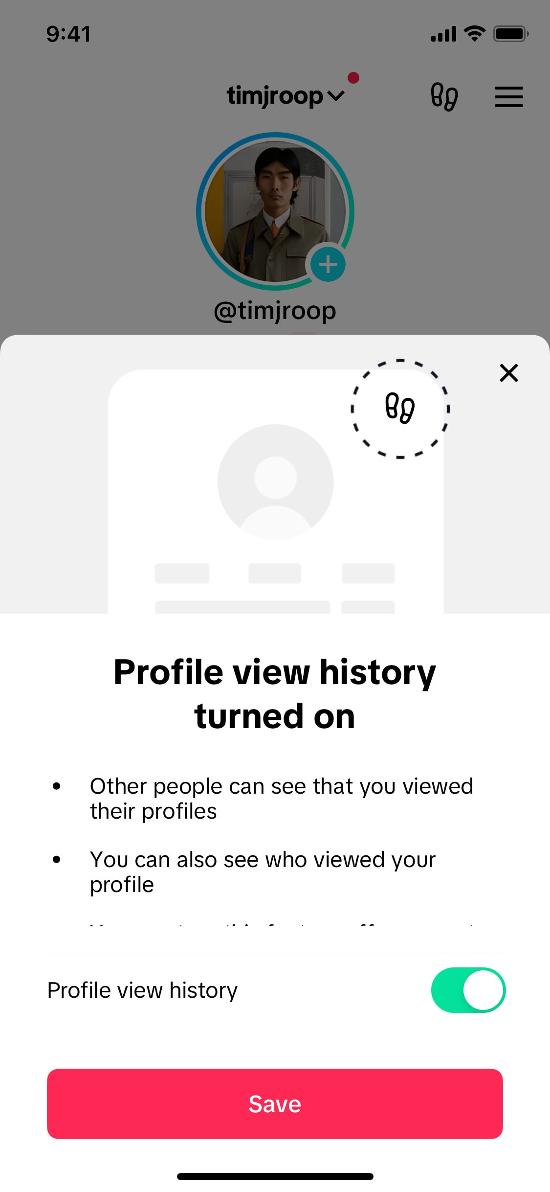 TikTok iOS screen 445