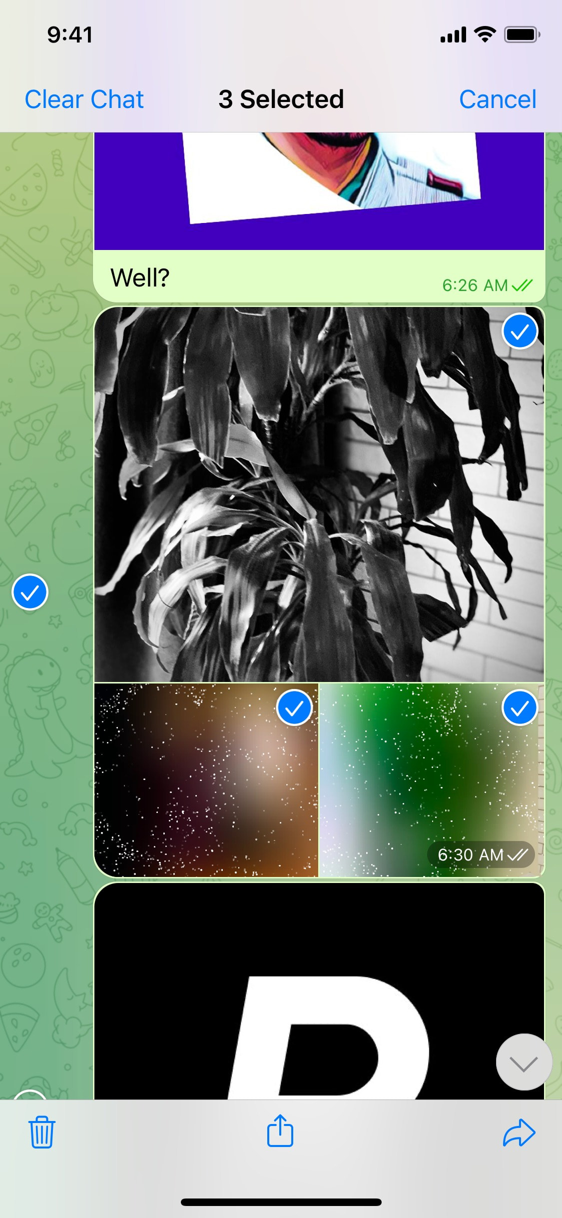 Telegram iOS screen 163