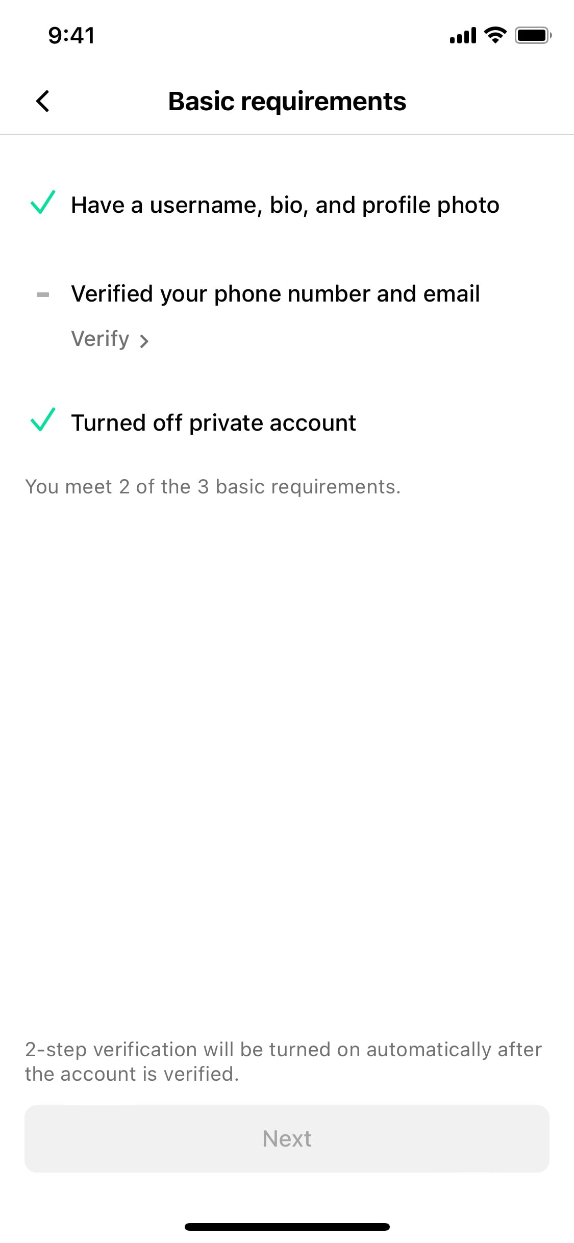 TikTok iOS screen 769