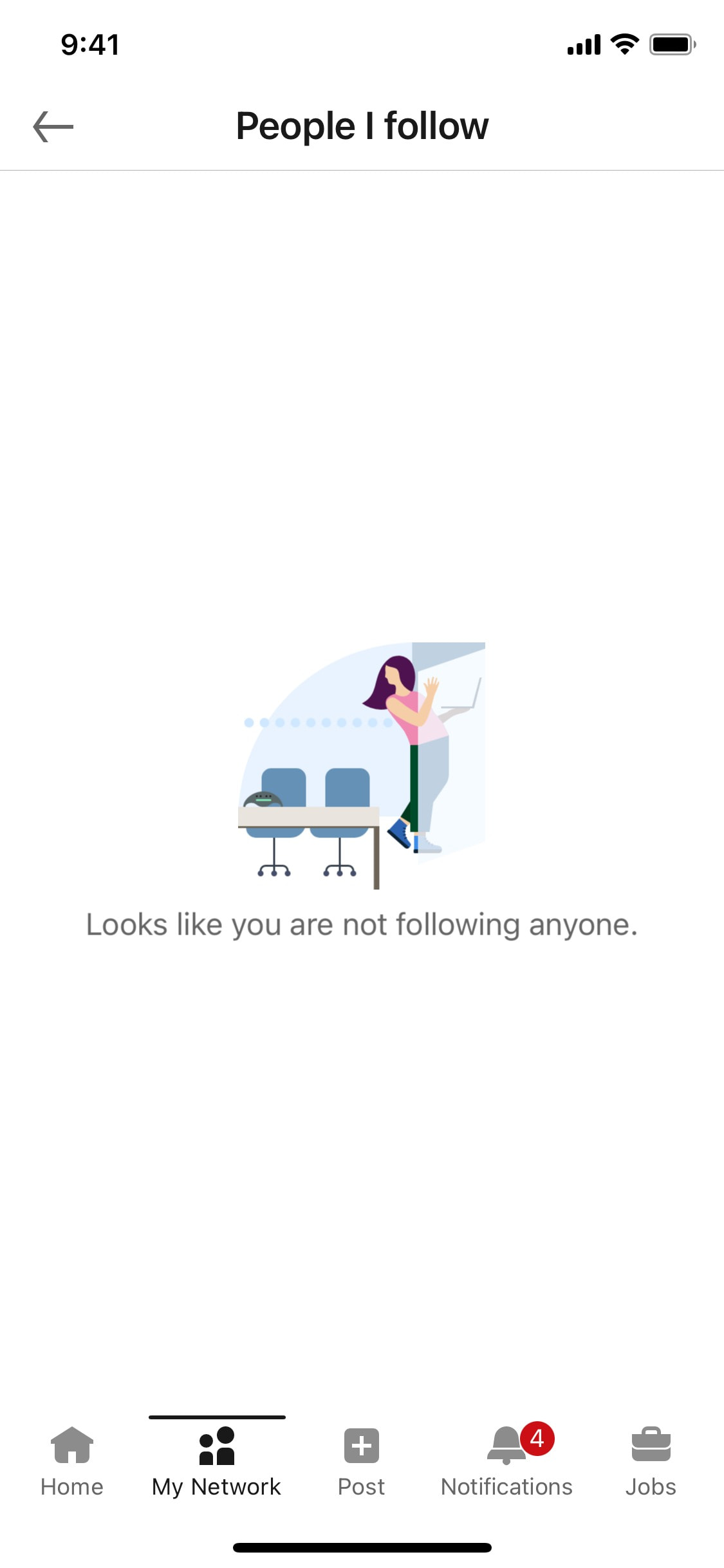 LinkedIn iOS screen 260