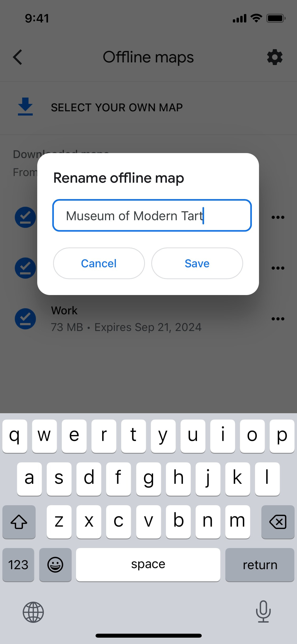 Google Maps iOS screen 112