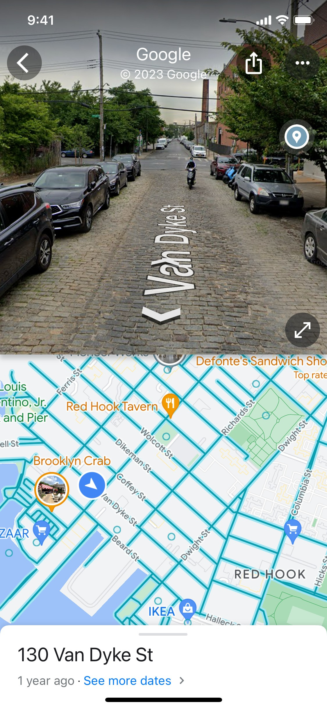 Google Maps iOS screen 158