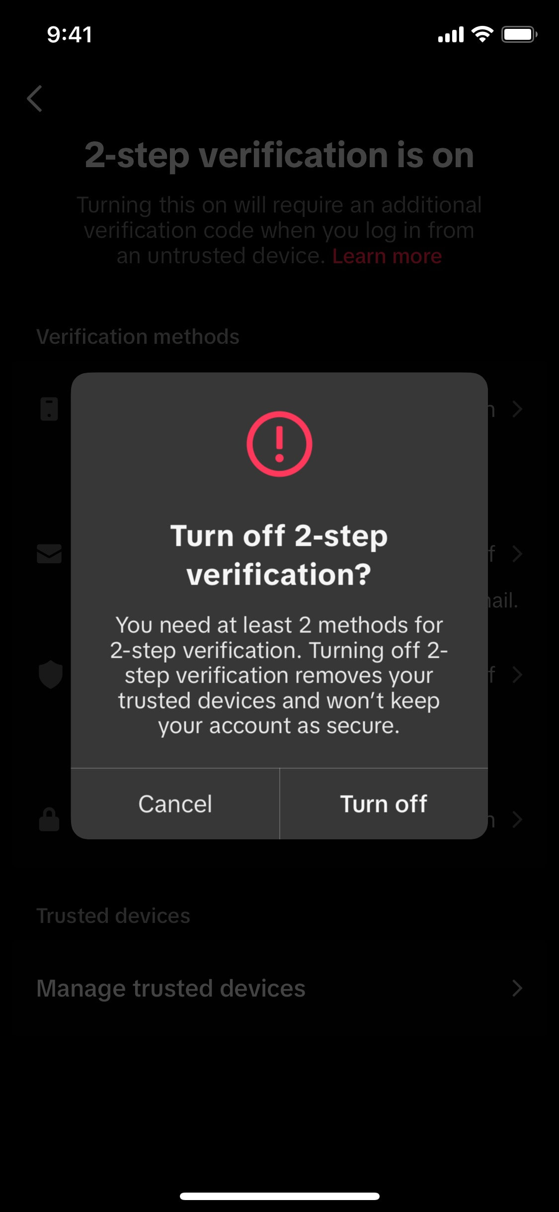 TikTok iOS screen 438