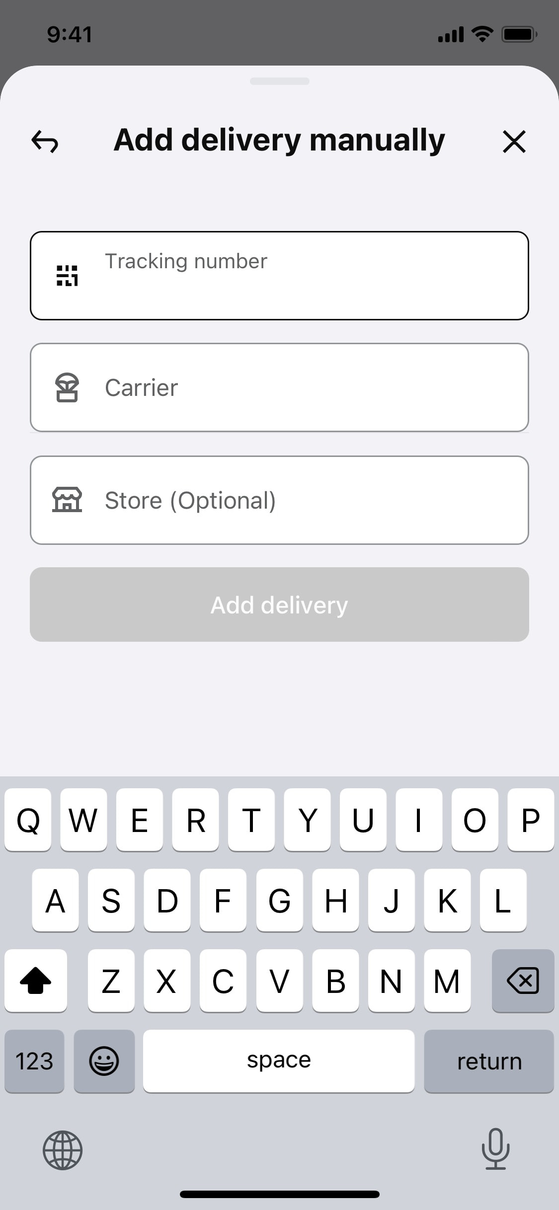 Klarna iOS screen 185
