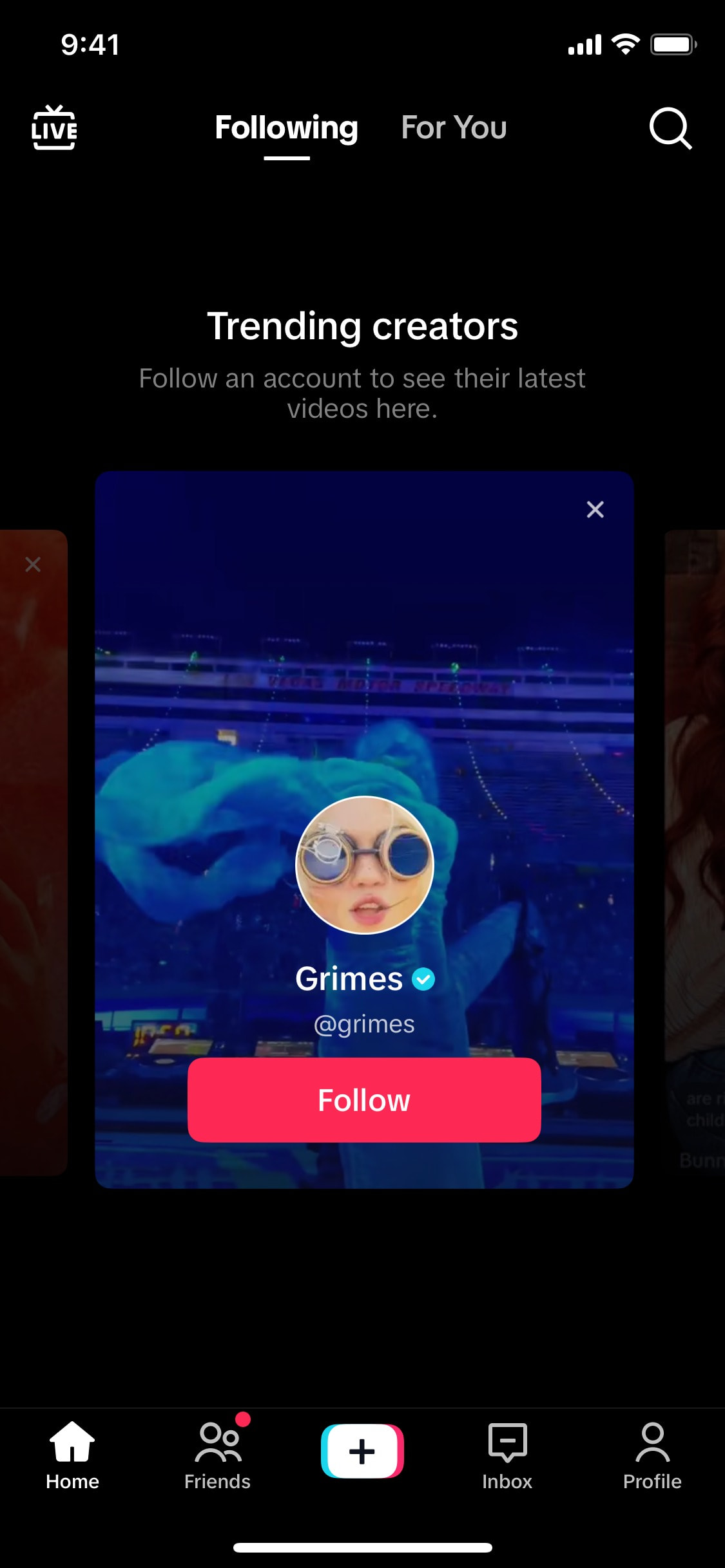 TikTok iOS screen 844
