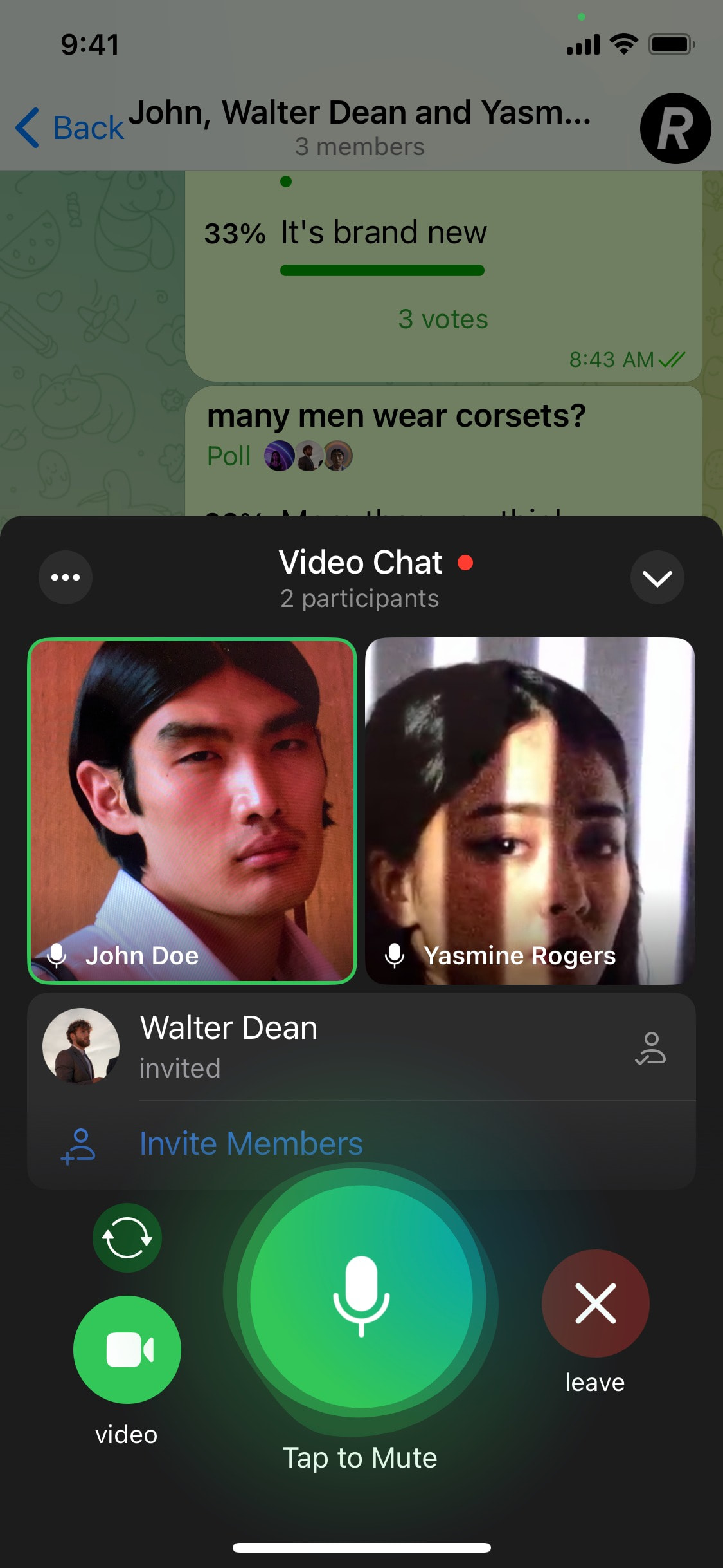 Telegram iOS screen 161
