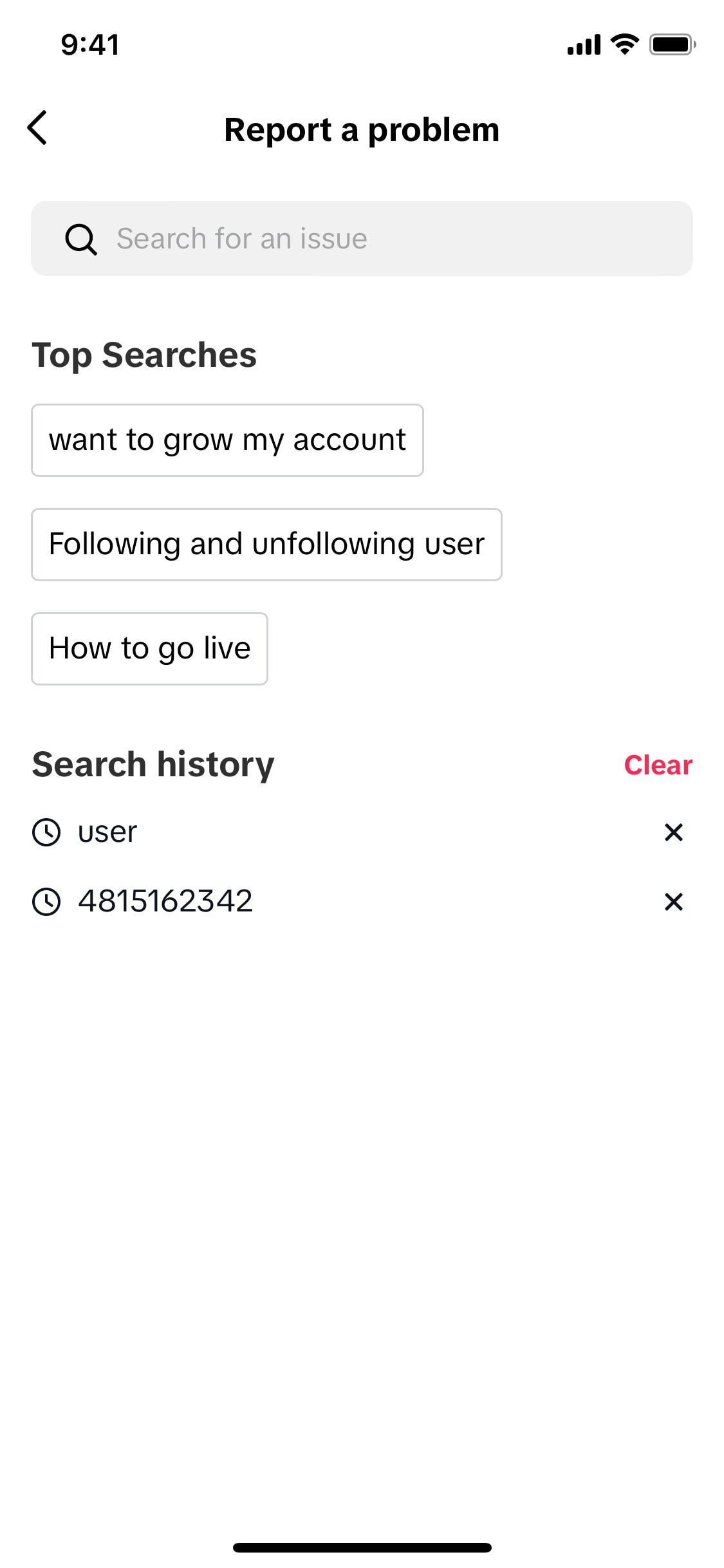 TikTok iOS screen 357