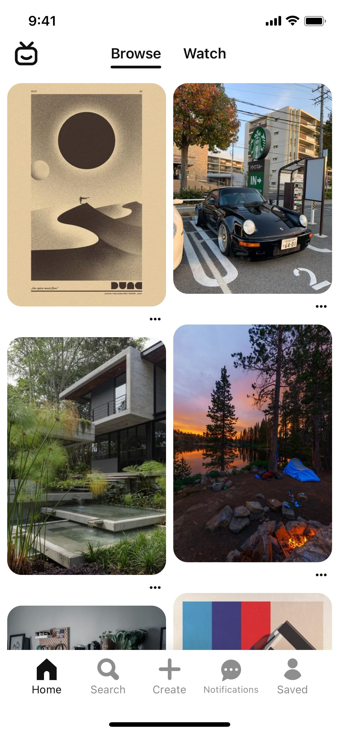 Pinterest iOS screen 399