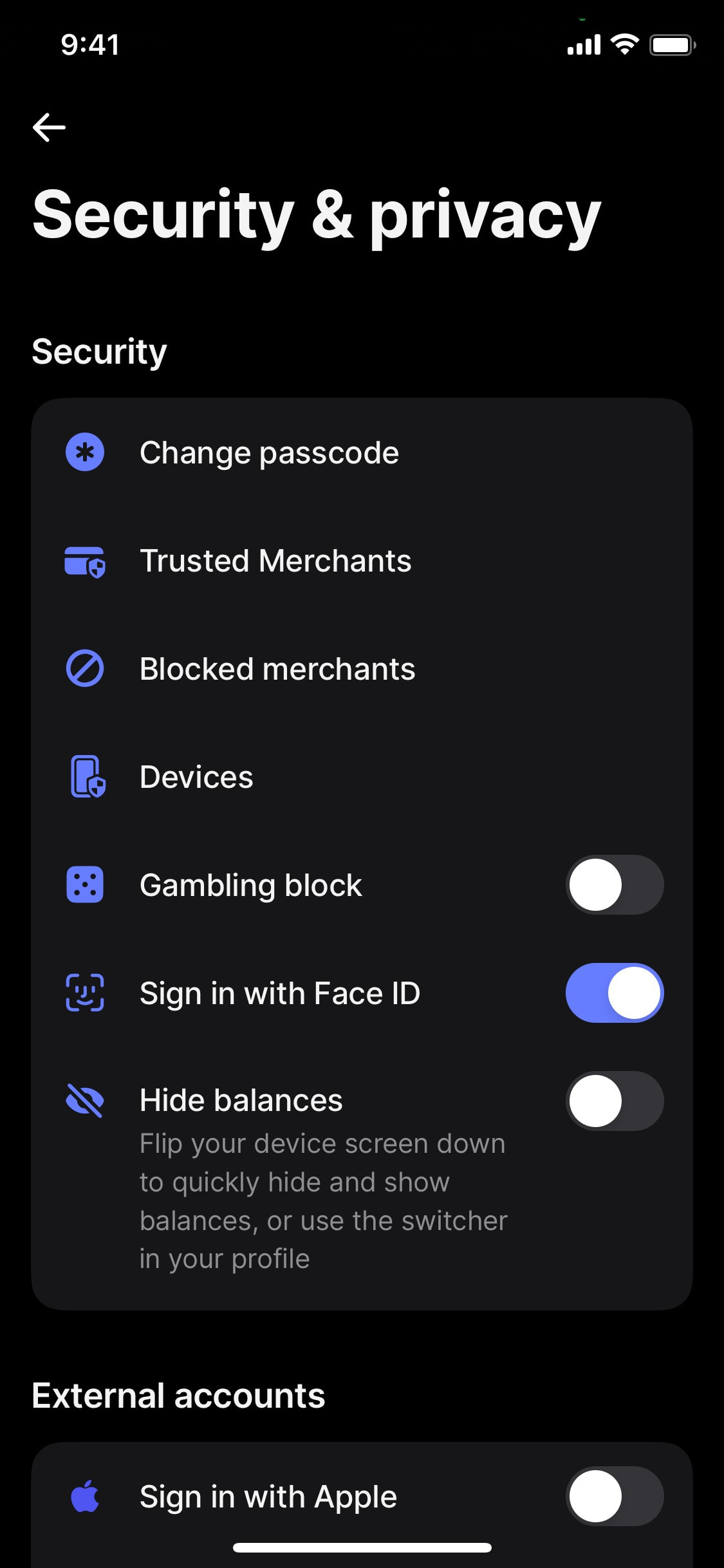 Revolut iOS screen 42