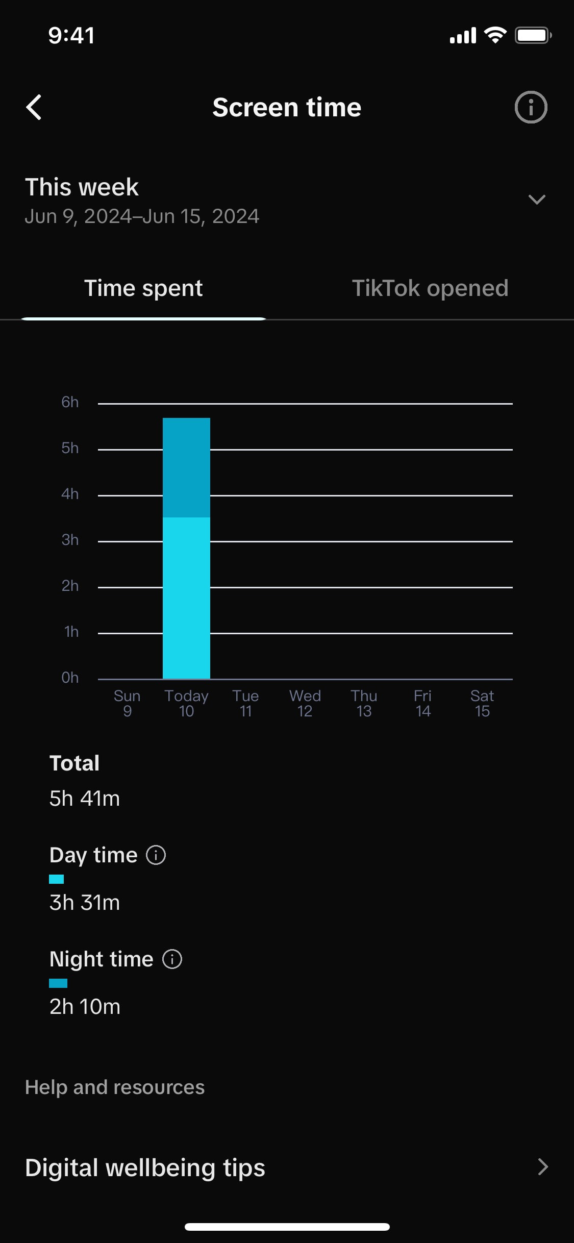 TikTok iOS screen 514
