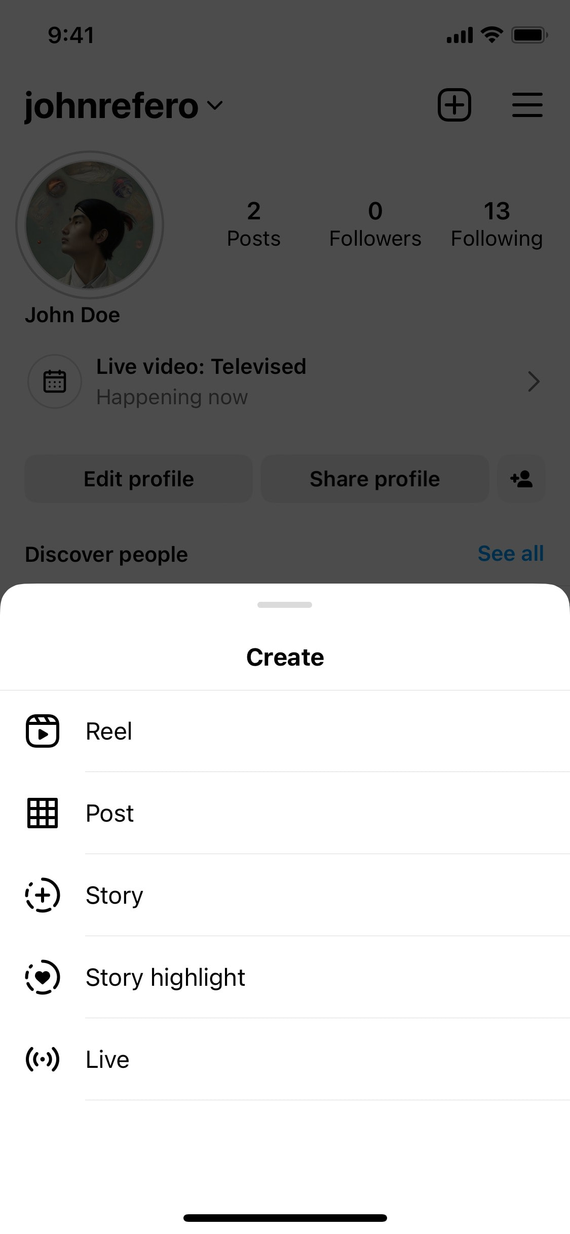 Instagram iOS screen 179