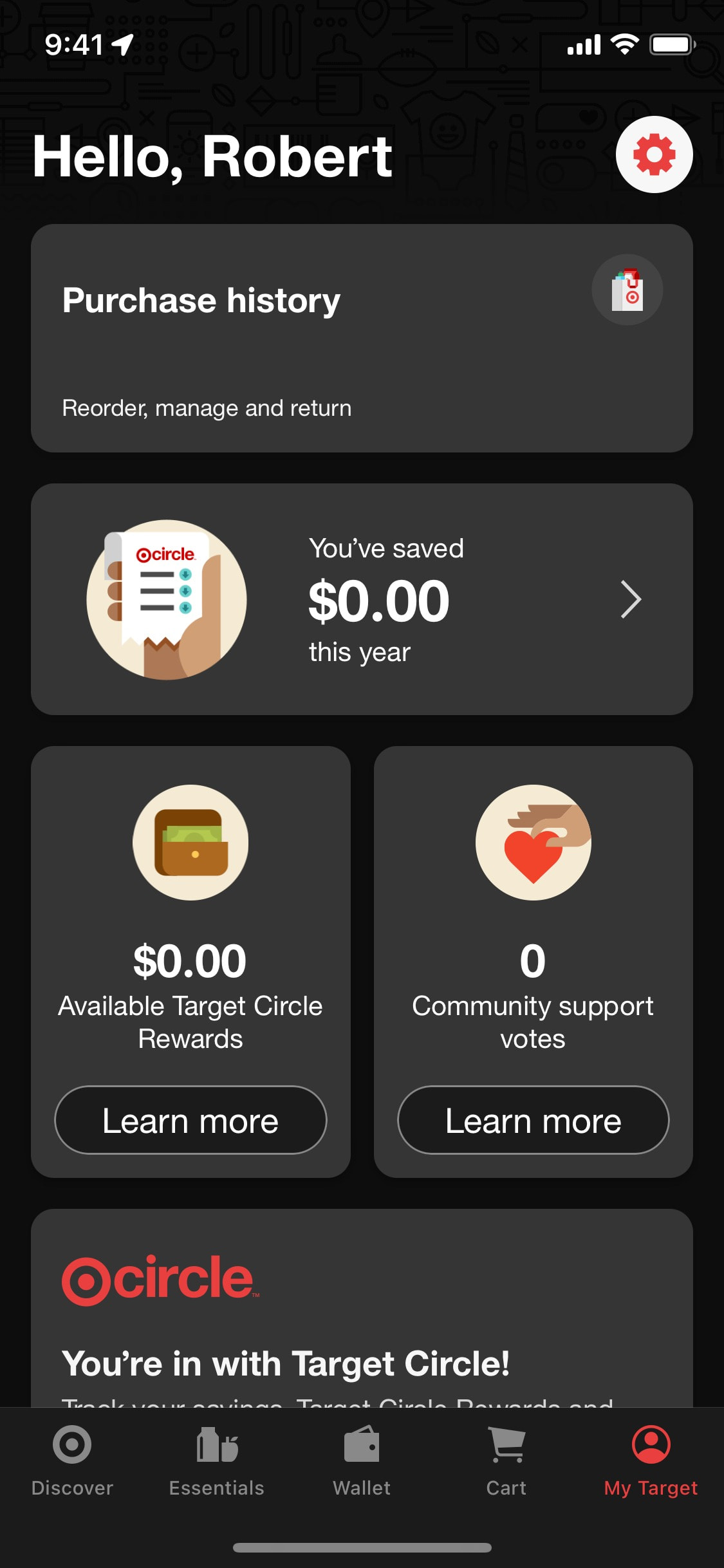 Target iOS screen 284