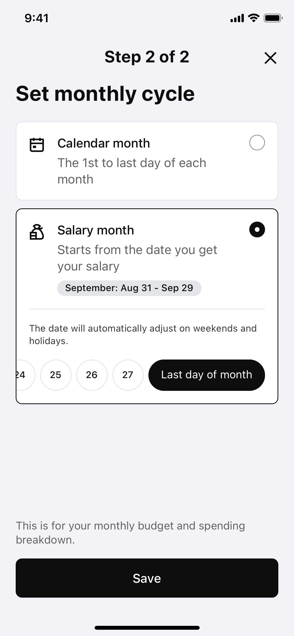 Klarna iOS screen 293
