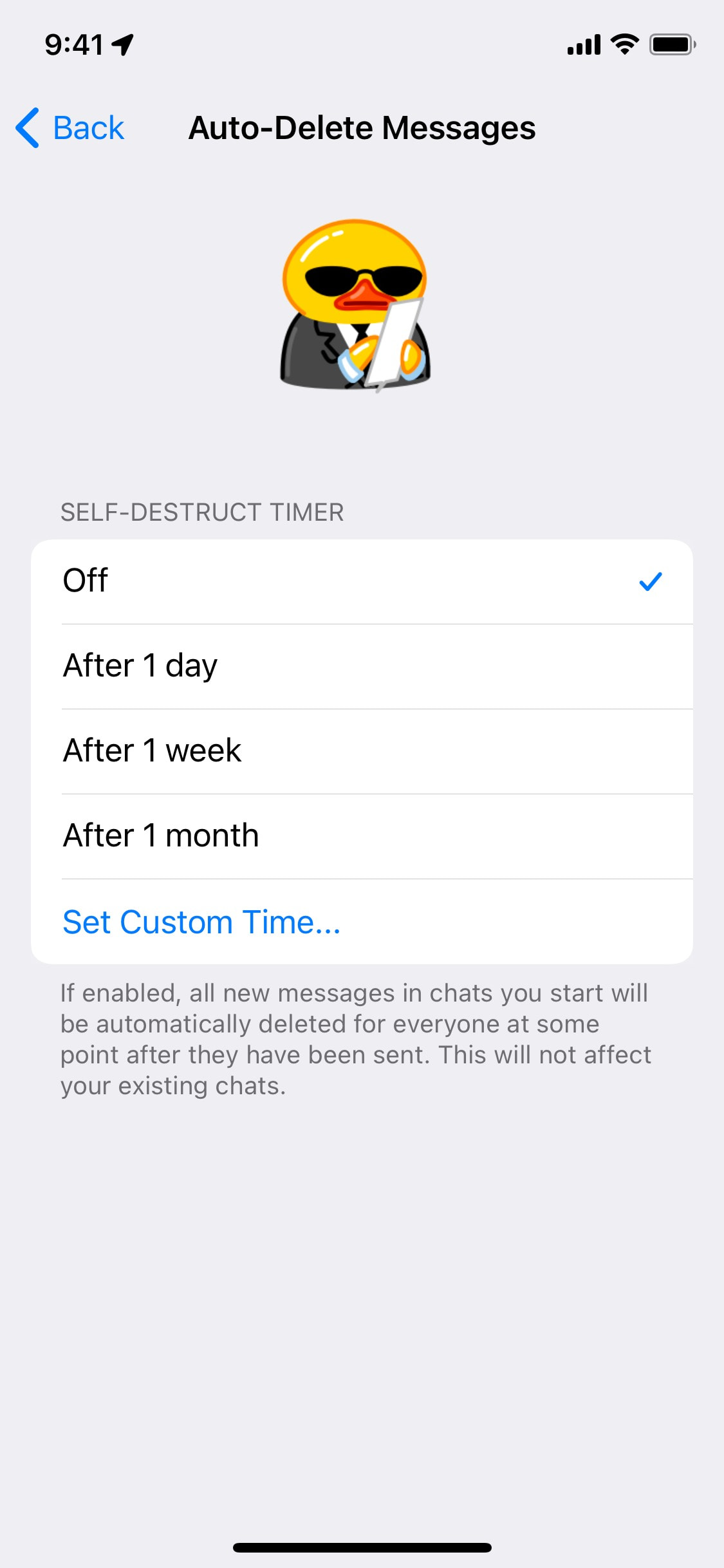 Telegram iOS screen 592