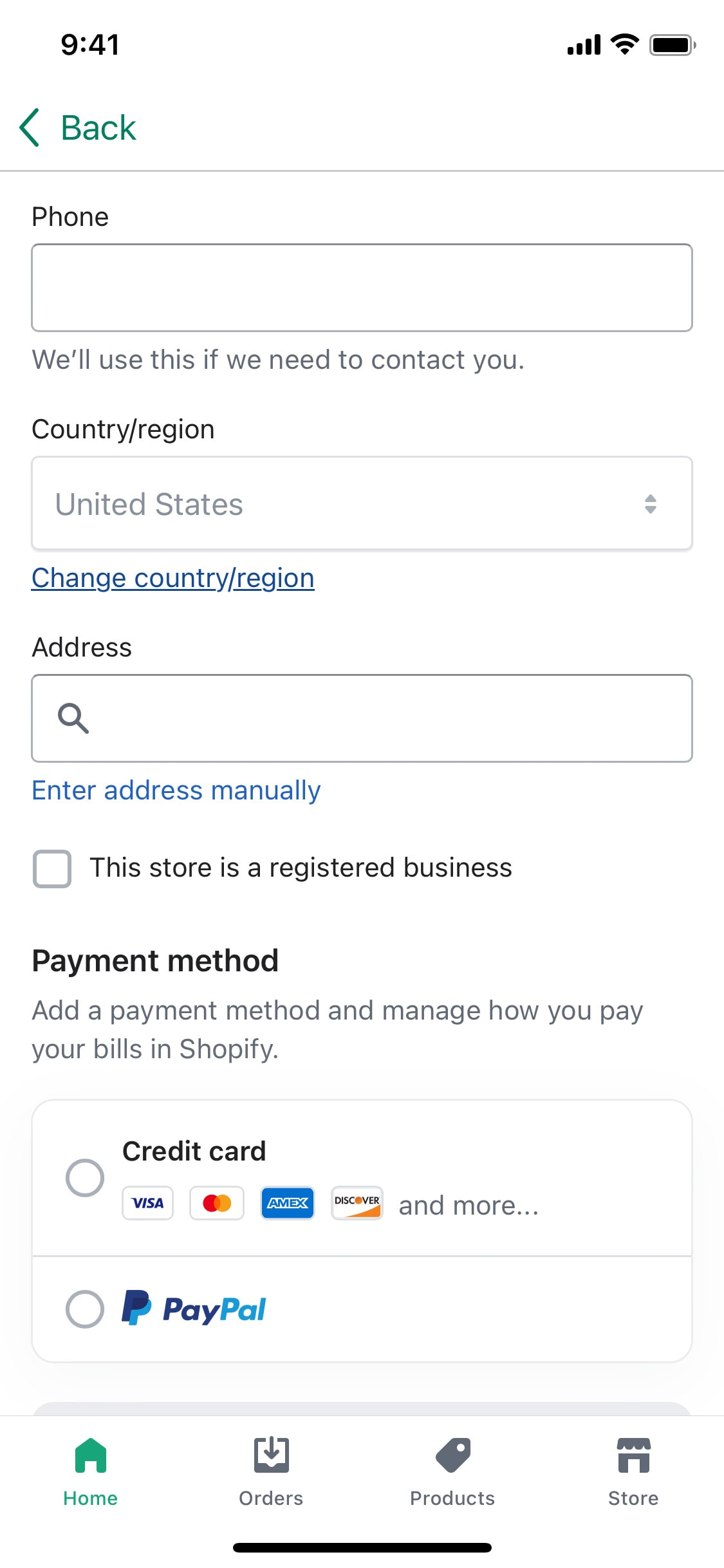 Shopify iOS screen 306