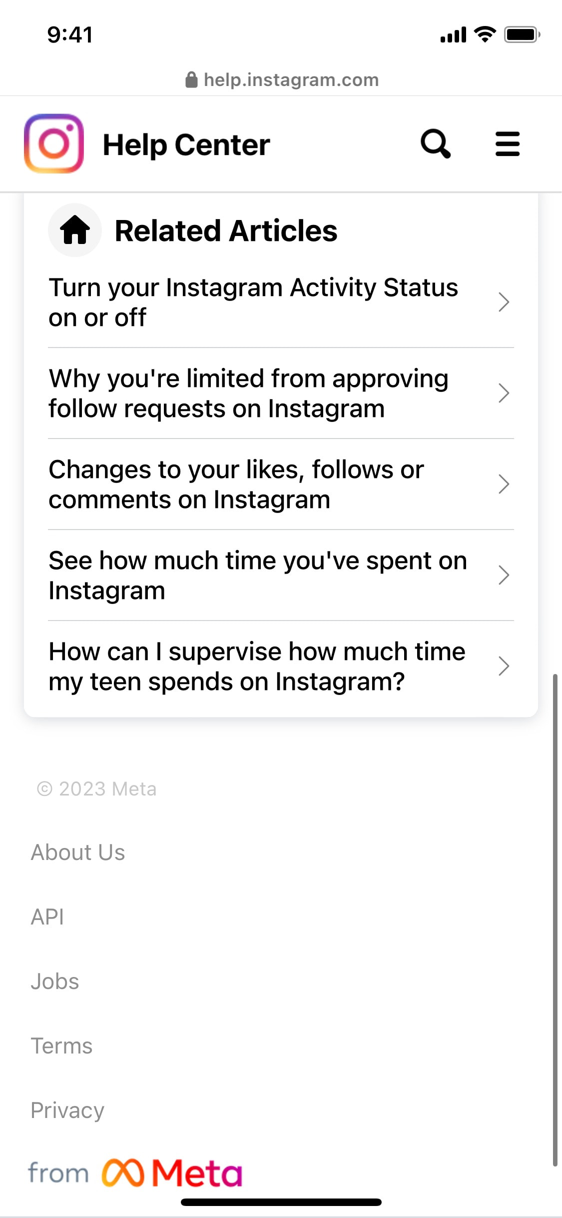 Instagram iOS screen 377