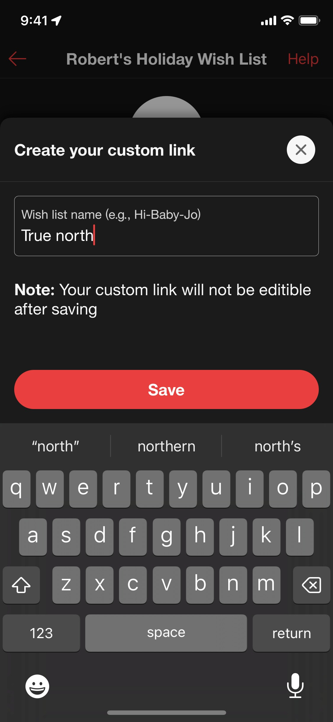 Target iOS screen 631