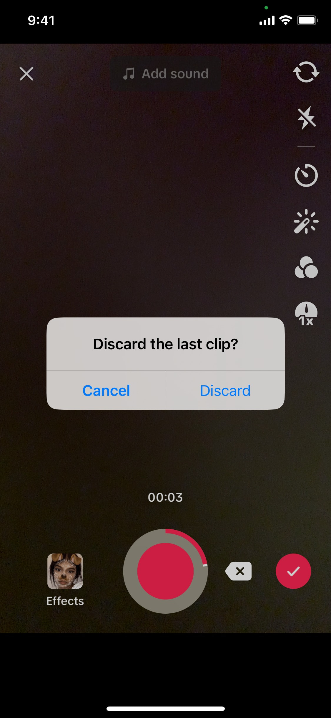 TikTok iOS screen 386
