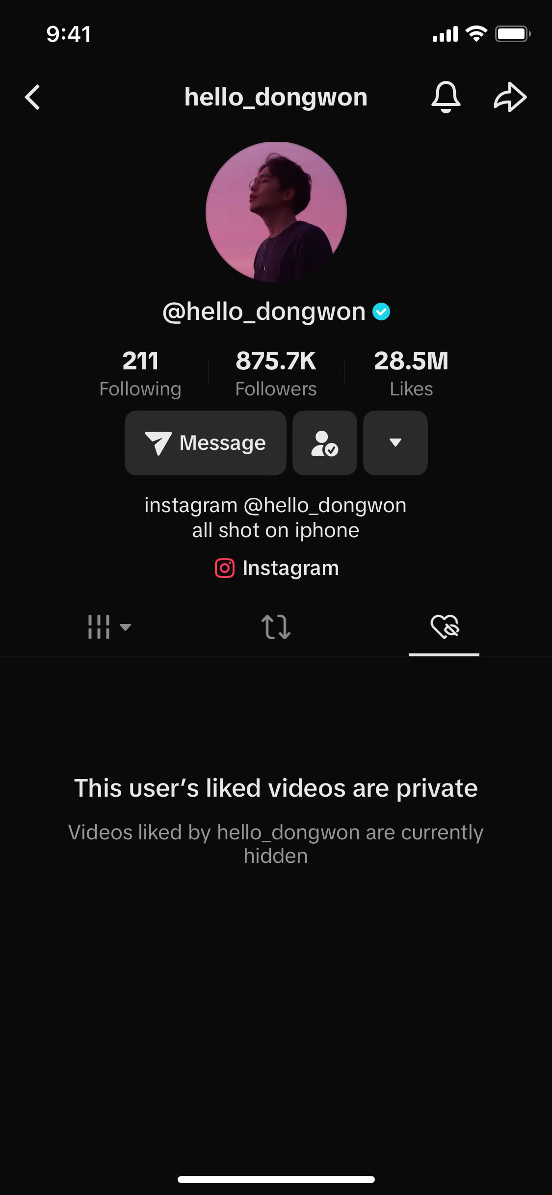 TikTok iOS screen 85