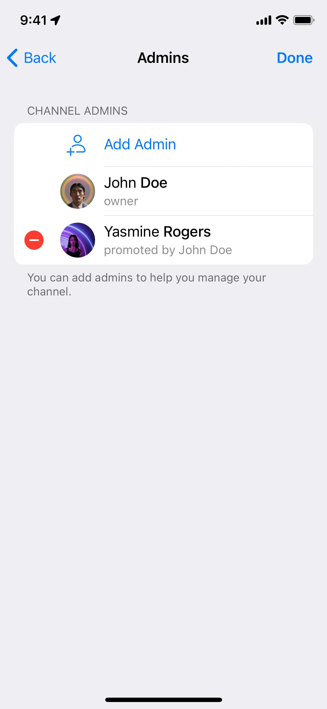 Telegram iOS screen 701