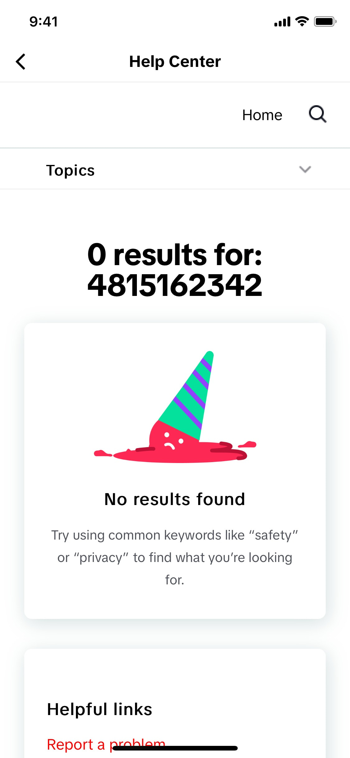 TikTok iOS screen 535