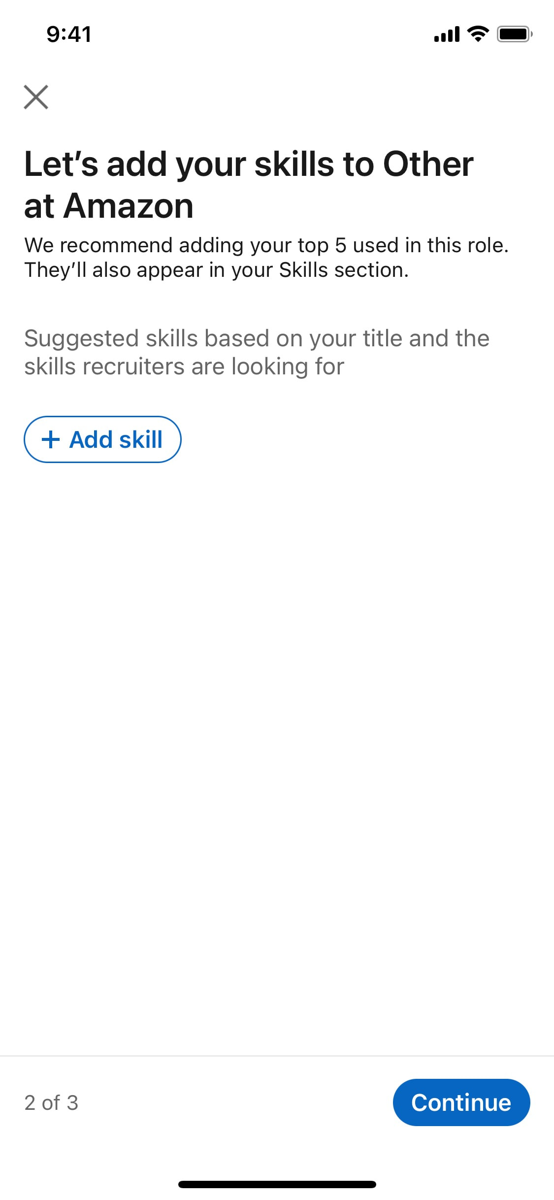 LinkedIn iOS screen 495