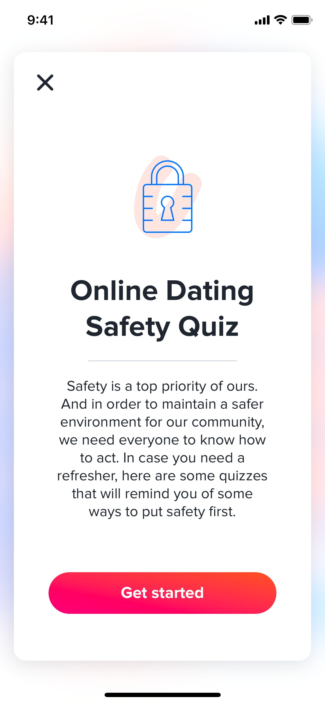 Tinder iOS screen 394