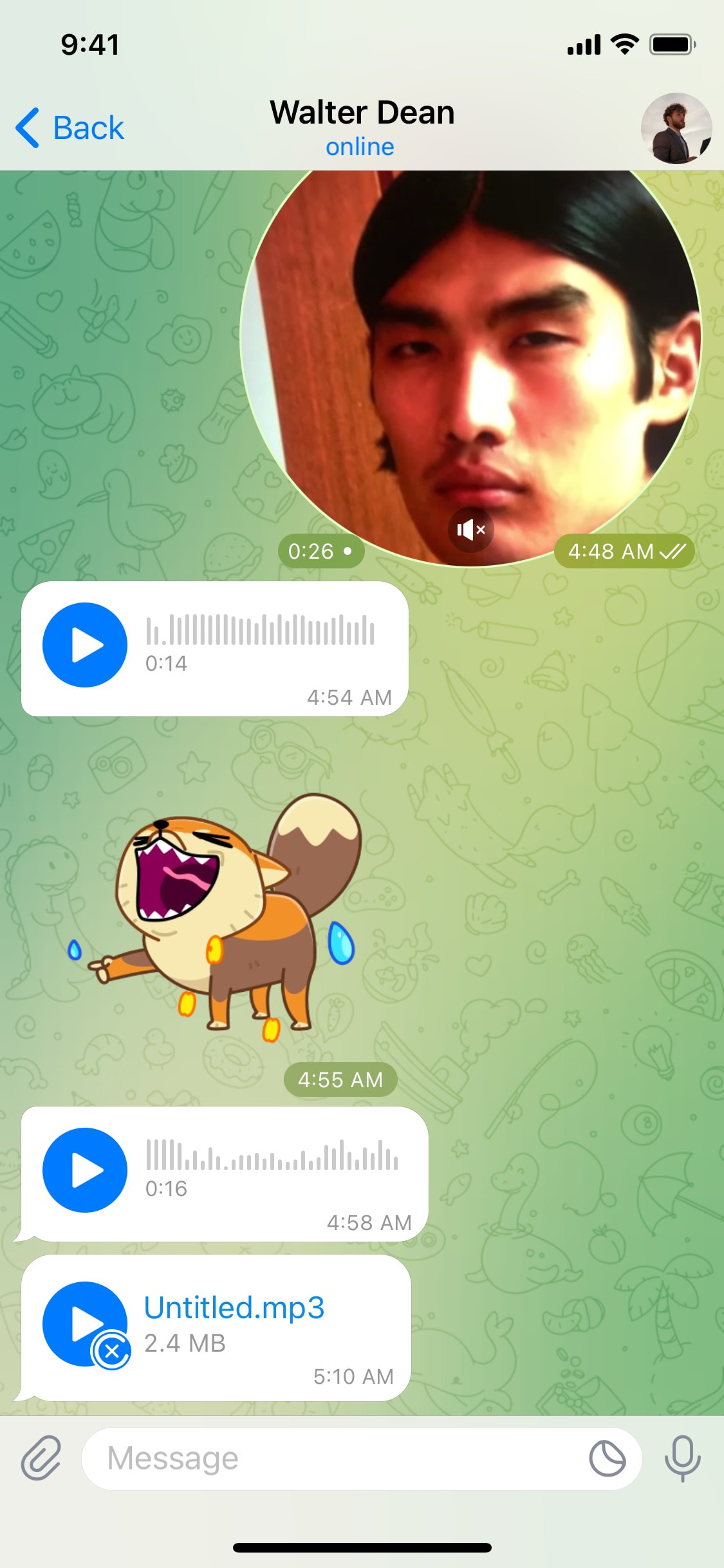 Telegram iOS screen 157