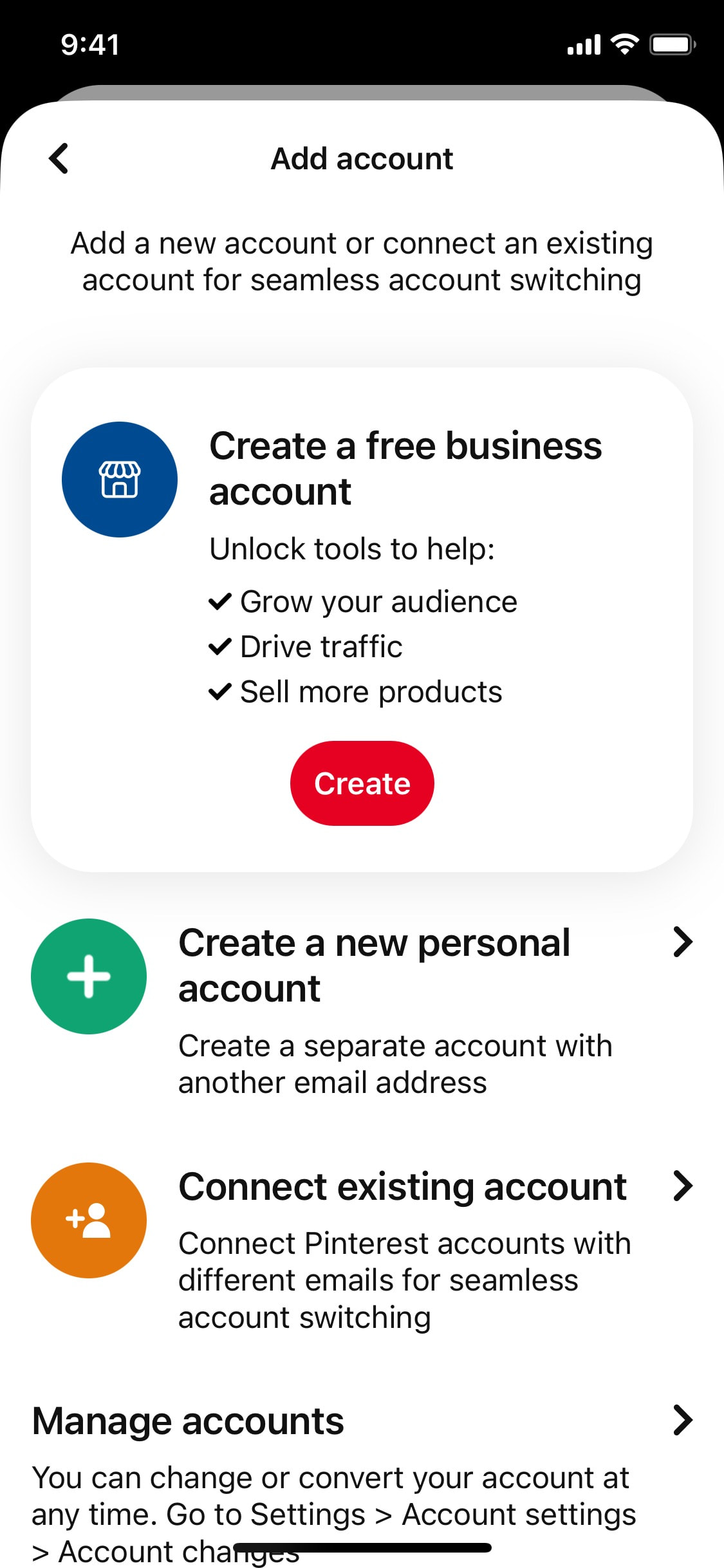 Pinterest iOS screen 130