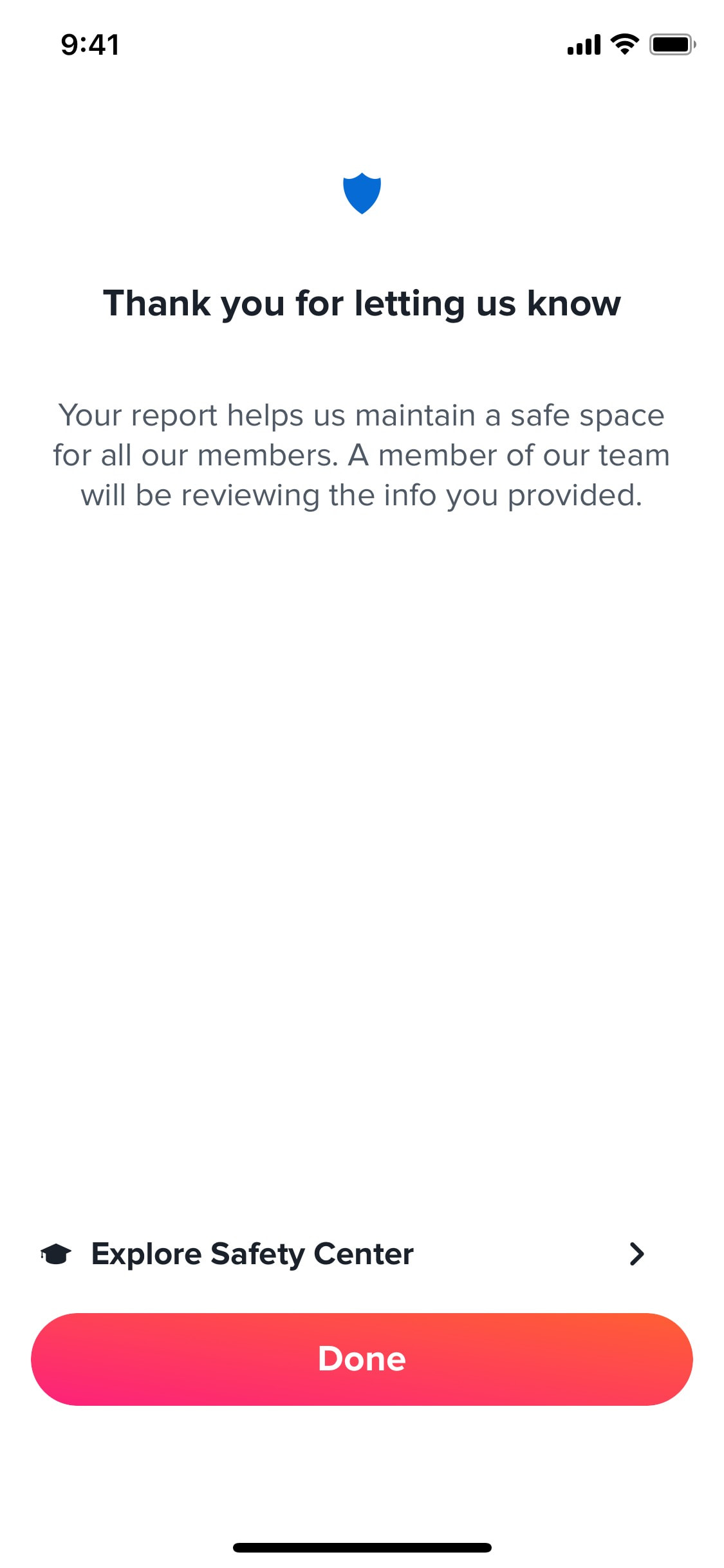 Tinder iOS screen 311