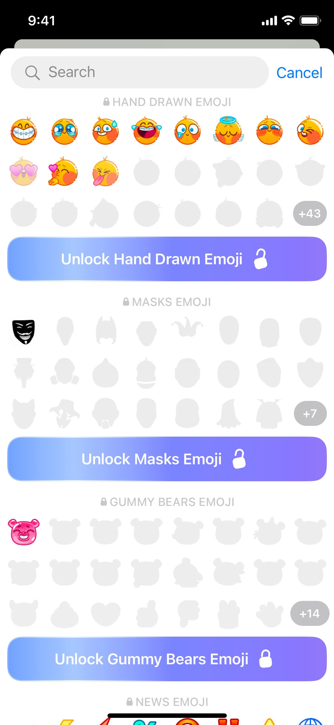 Telegram iOS screen 729