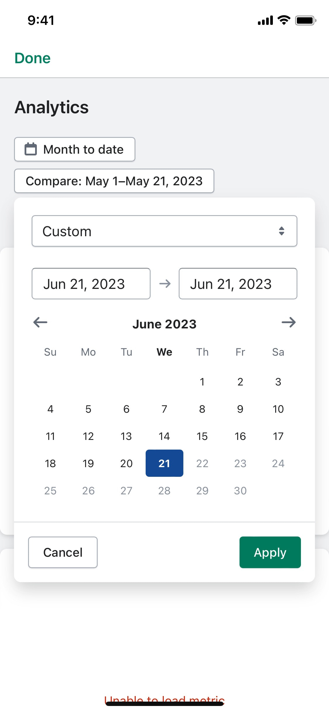 Shopify iOS screen 506