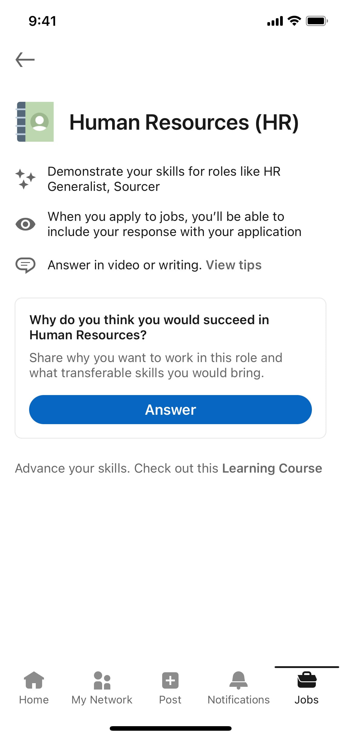 LinkedIn iOS screen 360