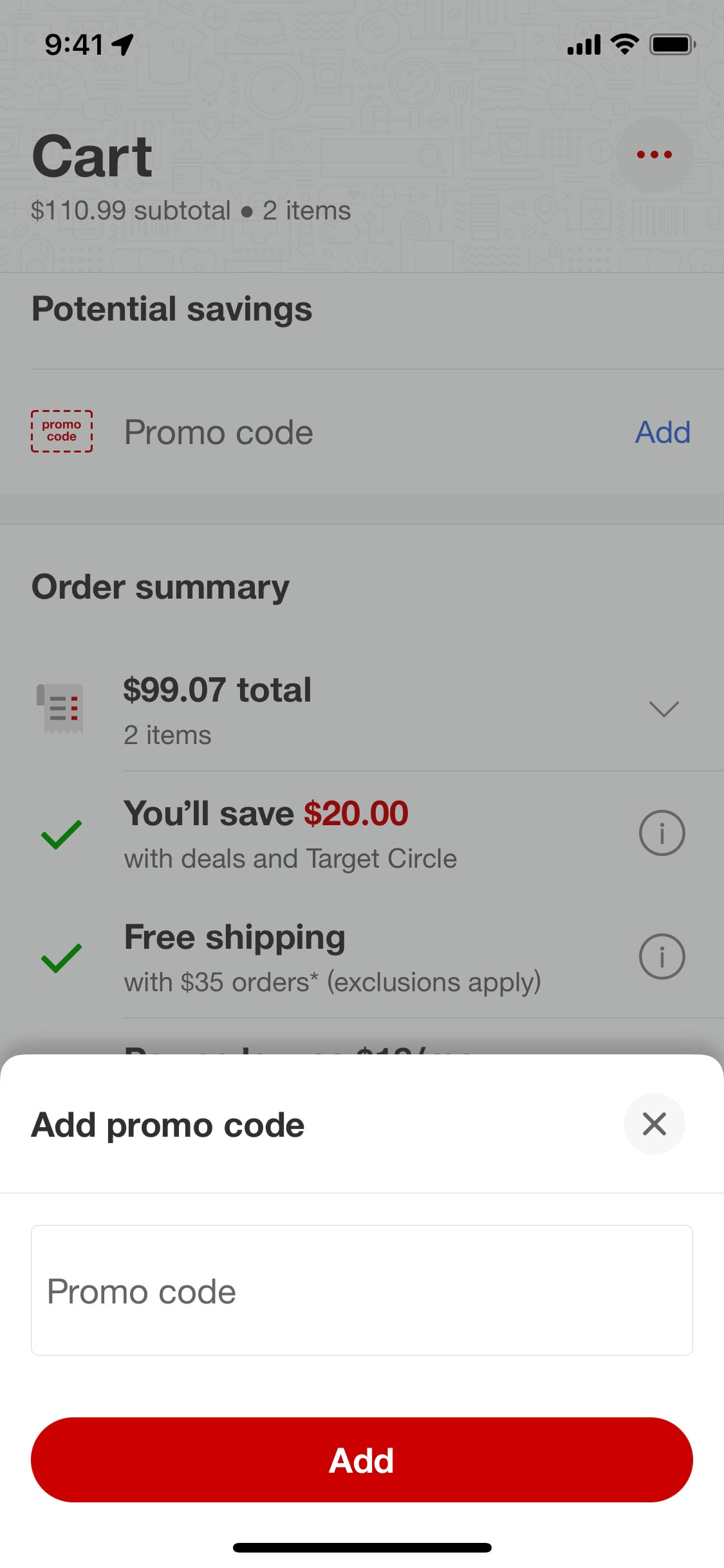 Target iOS screen 31