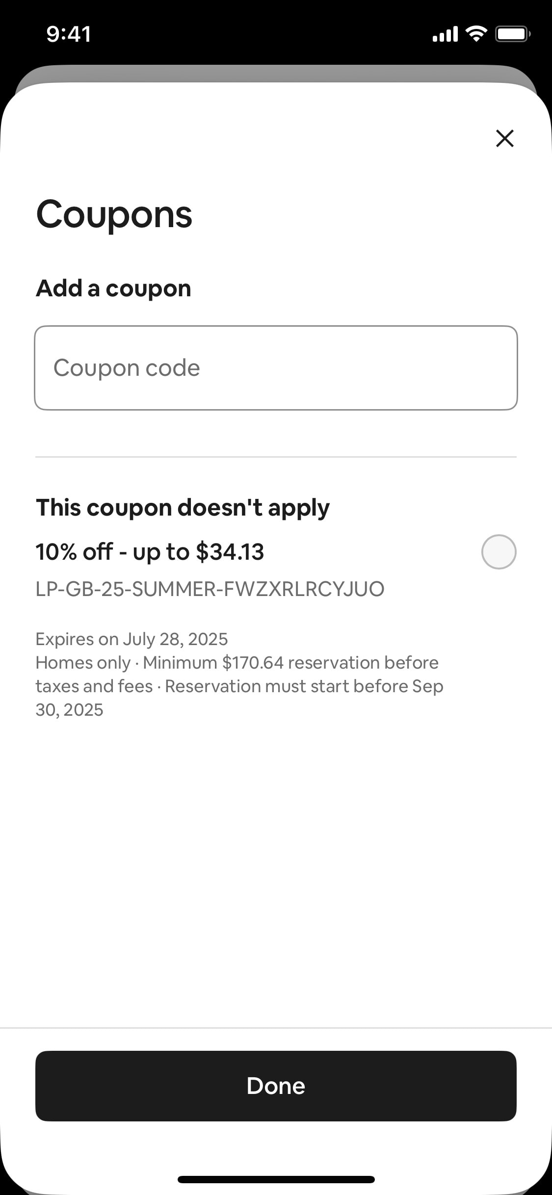 Airbnb iOS screen 249
