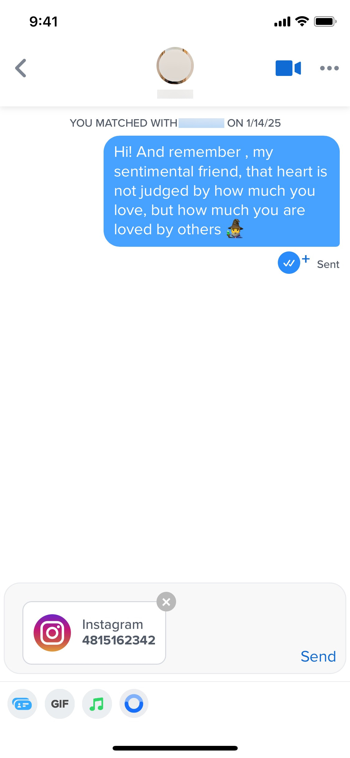 Tinder iOS screen 181