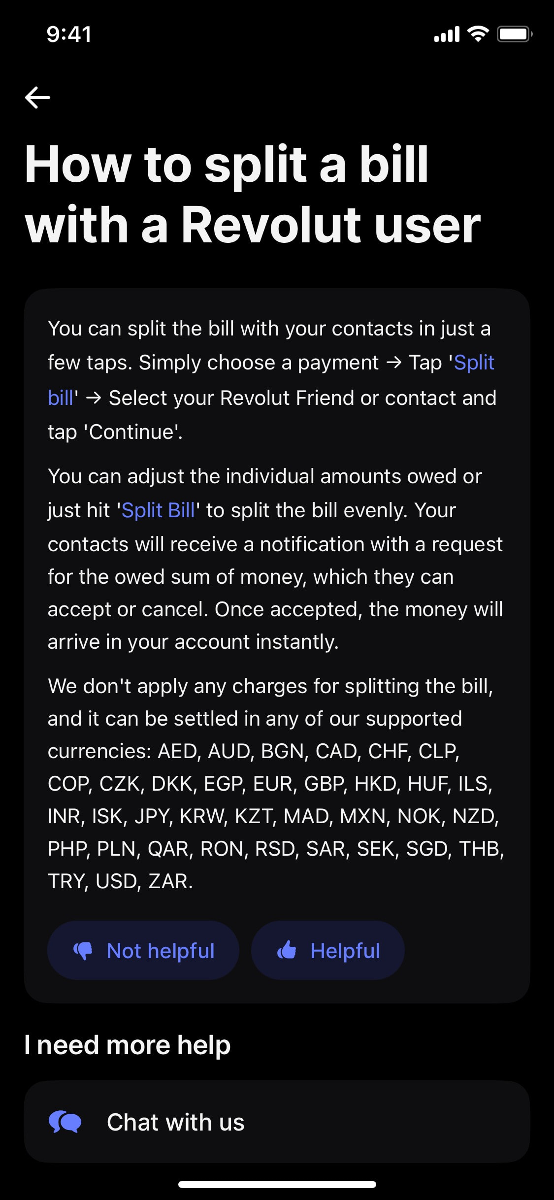 Revolut iOS screen 168