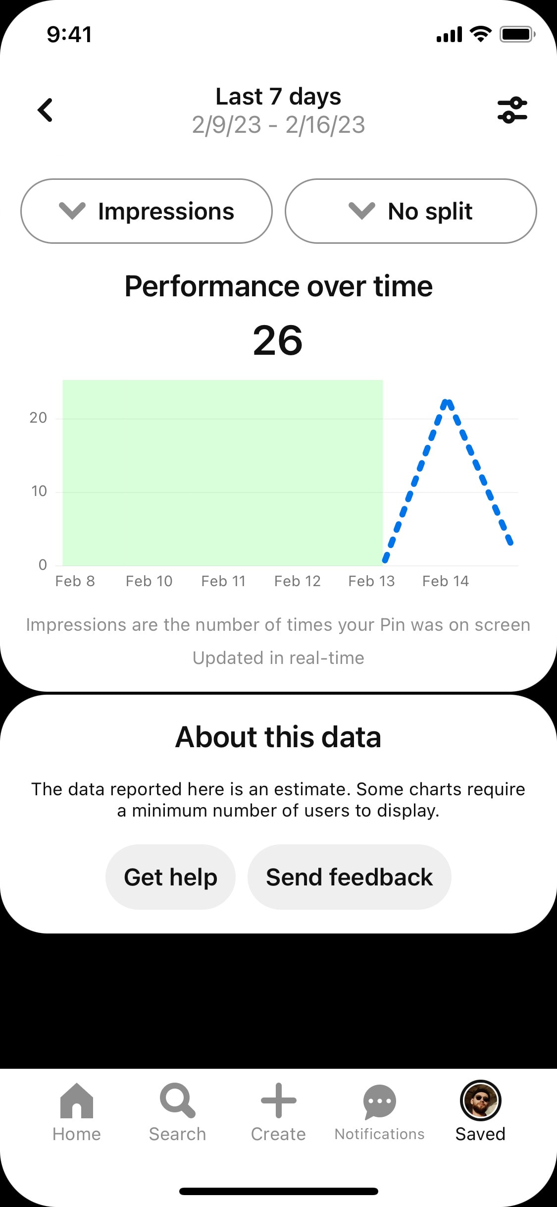 Pinterest iOS screen 333