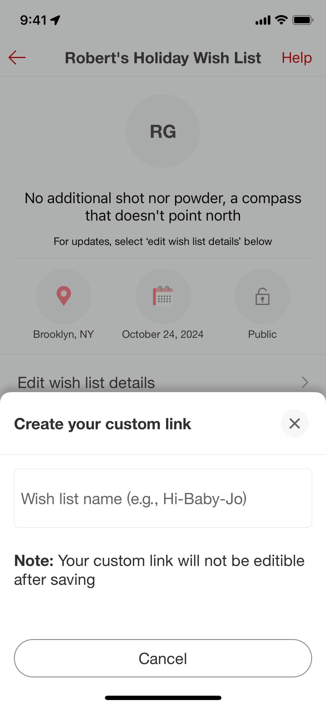 Target iOS screen 768