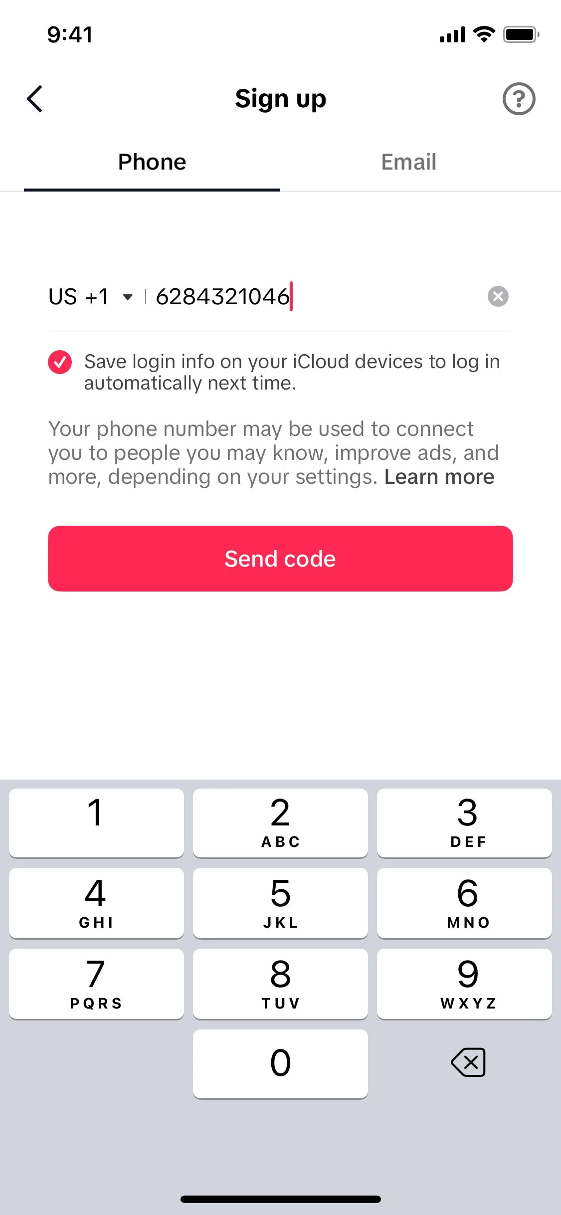 TikTok iOS screen 32