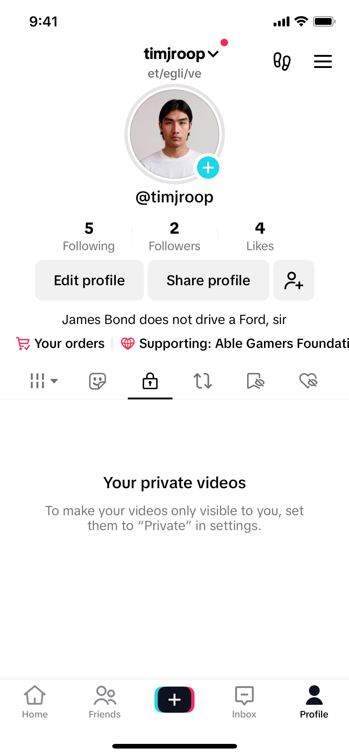 TikTok iOS screen 103