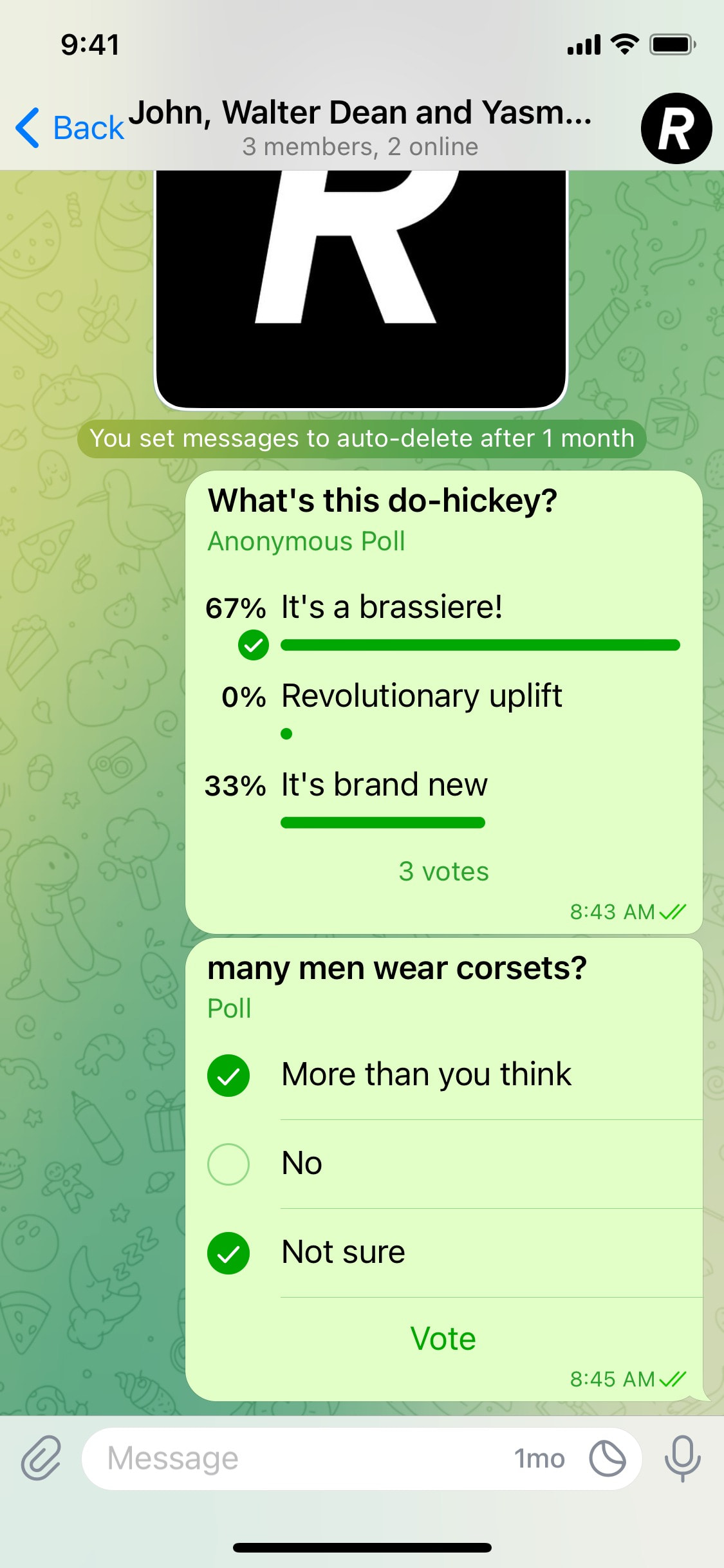 Telegram iOS screen 16